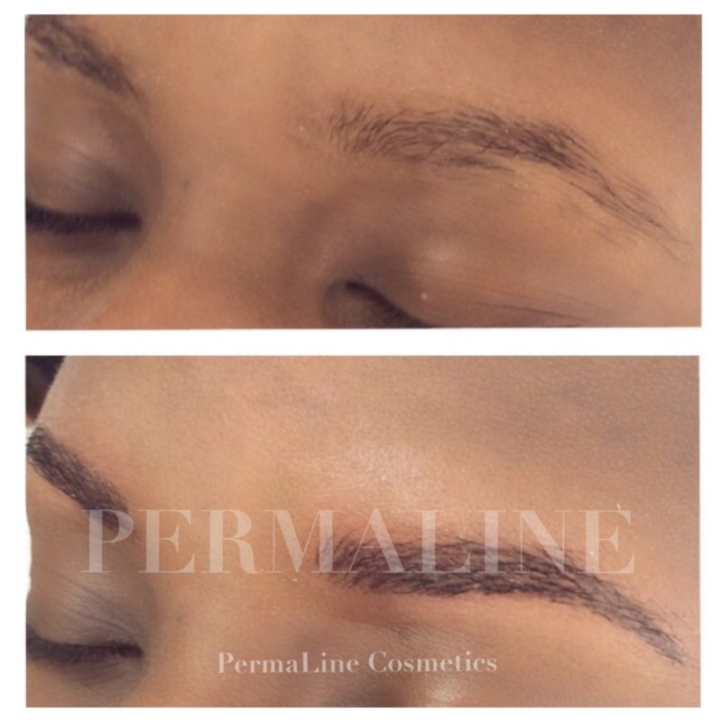 Permaline cosmetics before and after pictures.